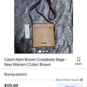 Calvin Klein crossbody bag in brown